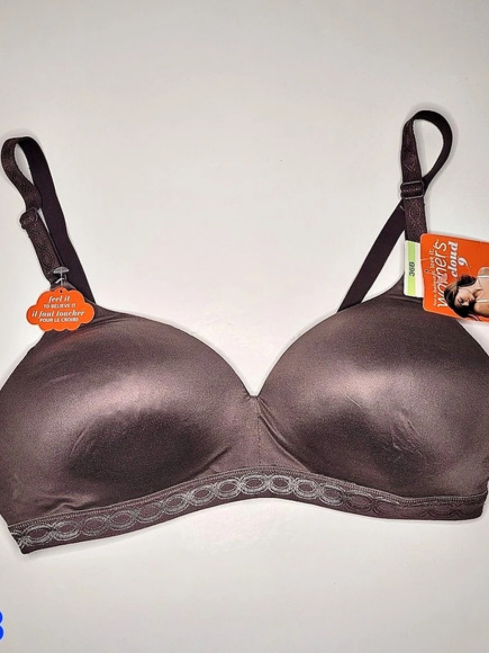 Warner's Cloud 9 Wire-Free Super Soft Comfort Bra 1269 in Brown Size 36B NWT